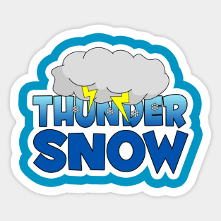 Thunder Snow Sticker